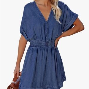 Stylish Blue Denim Dress